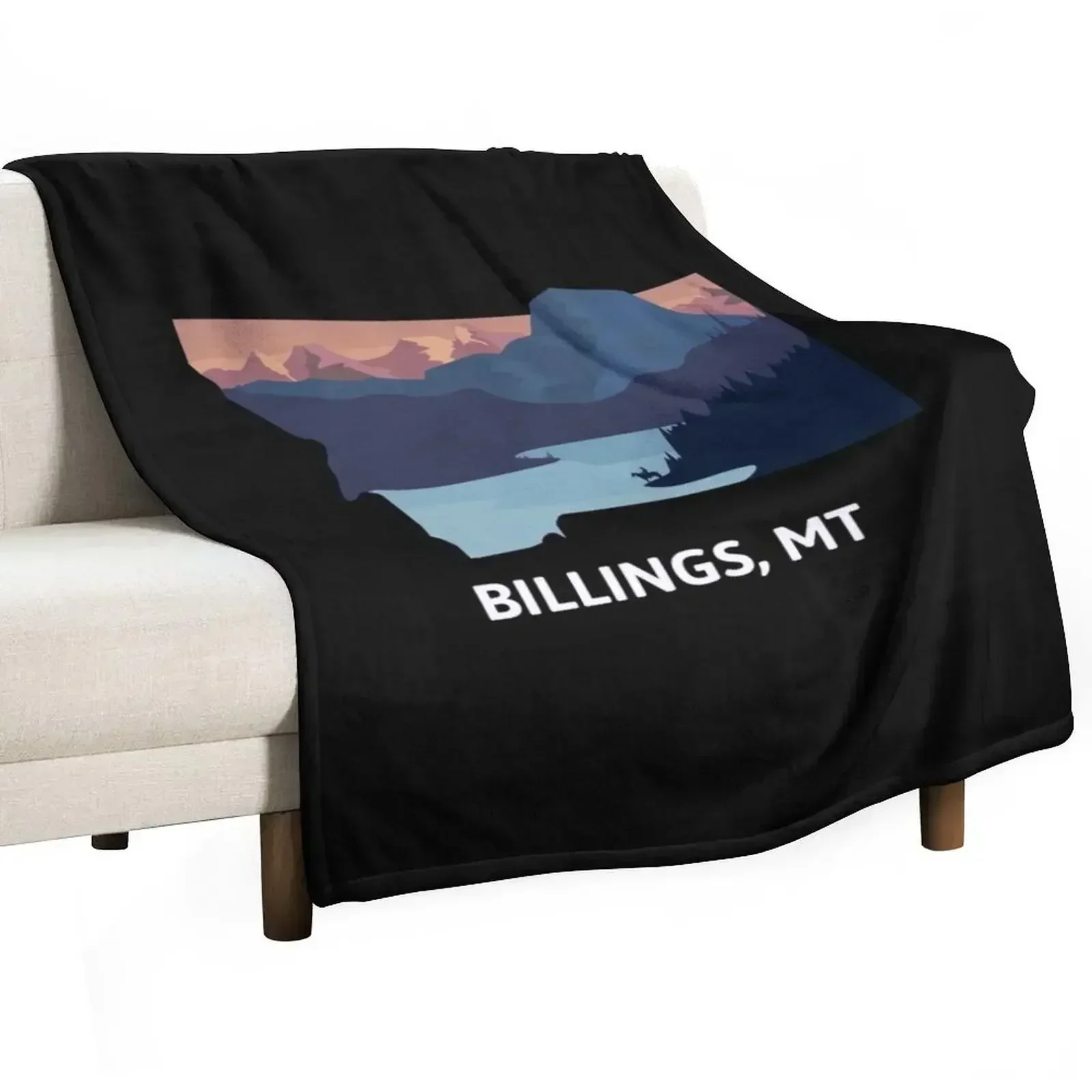 

Billings, MT Throw Blanket Thin Tourist Soft Big Blankets