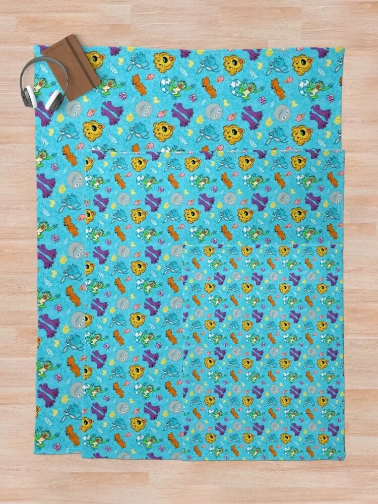 Selimut Bear Big House Motif Kotak-kotak untuk Perjalanan, Selimut Sofa untuk Bayi, Selimut Sofa