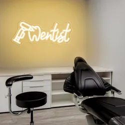 Dentist Solon Neon Led Sign Teeth Dentist's Office Room Wall Decor Dental Clinic Decoration Neon Light USB Led Luminous Signs
