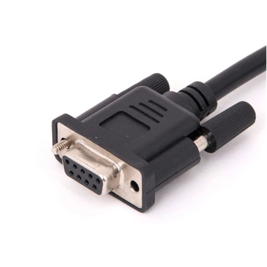 Newest OBD2 16Pin To DB9 RS232 Serial Port Extension Line OBDII Connector Car Cable Adapter