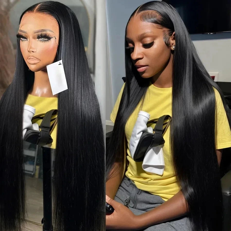 Bone Straight Lace Front Wigs 13x4 HD Lace Front Human Hair Wigs Brazilian Pre Plucked Straight 13x4 Lace Frontal Wig for Women