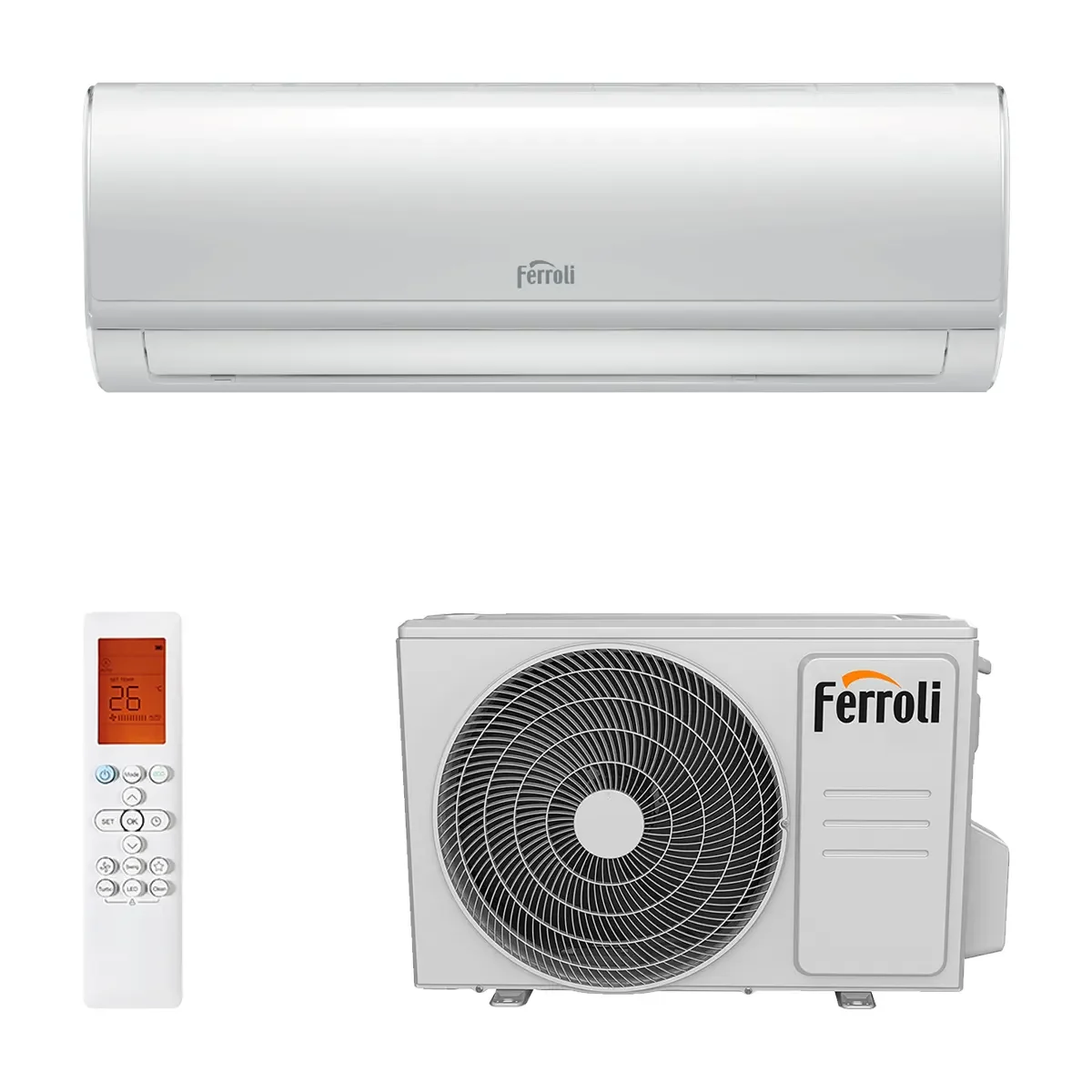 Aire Acondicionado Ferroli GIADA S 12 WIFI (3.000 frigorías – 12.000 BTU)