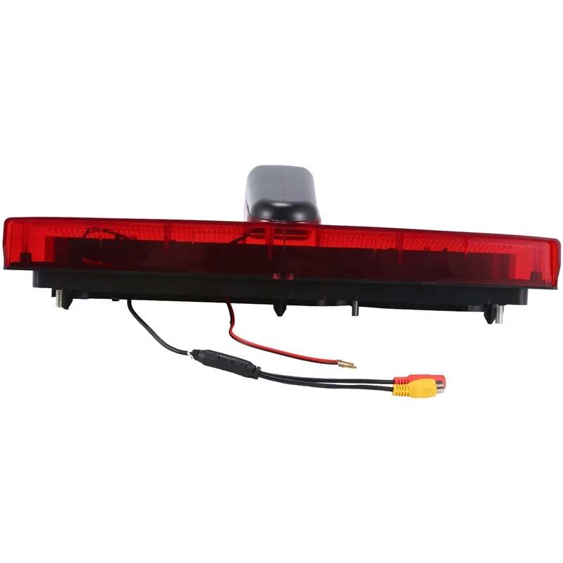 Car Rear View Reverse Camera Black & Red ABS Automotive Supplies Brake Light Caravans For Ford Transit Connect 2014-2017