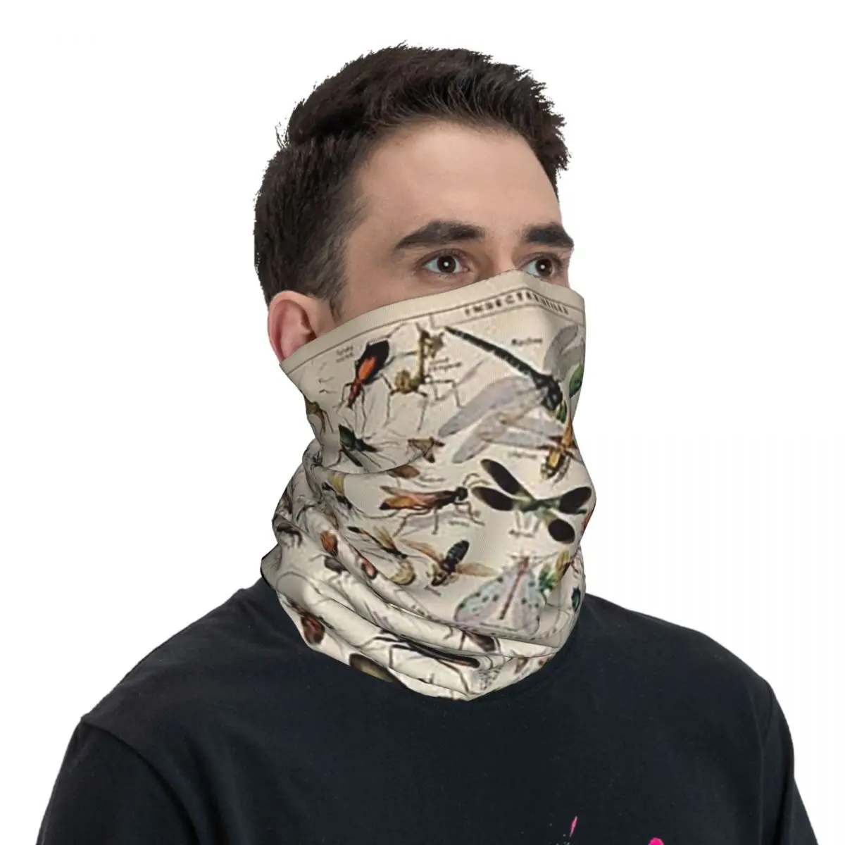 Bandana de insetos Adolphe Millot para homens e mulheres, balaclava, polainas de pescoço, máscara estampada, cachecol quente, ciclismo, adulto, inverno