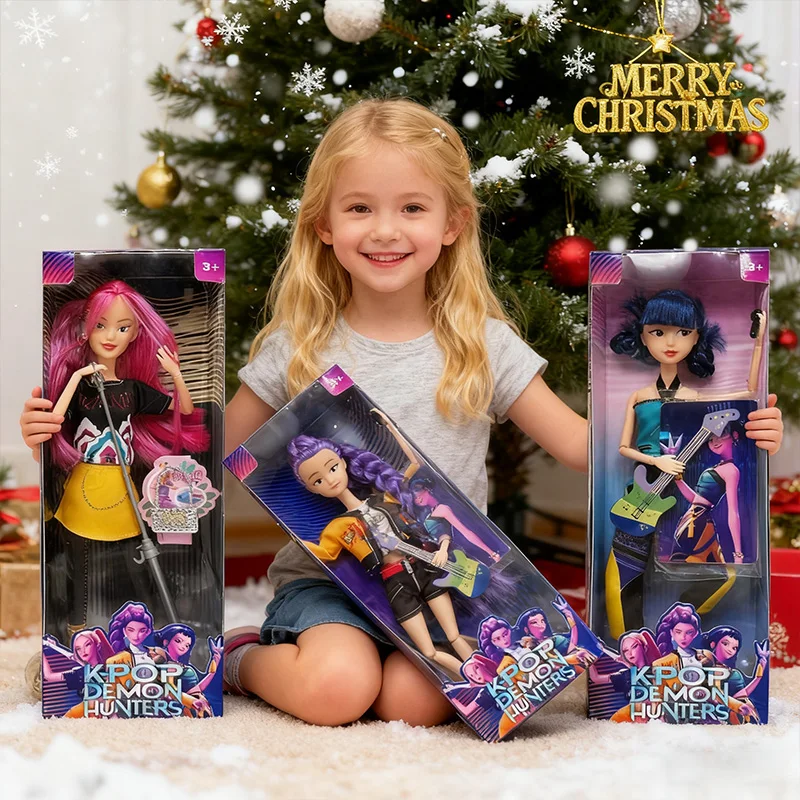 

НОВЫЙ Live-Action Kpop Demon Hunters Фигурки Куклы Руми Мира Зои Мира с музыкальными инструментами Подарки на день рождения для любителей кукол