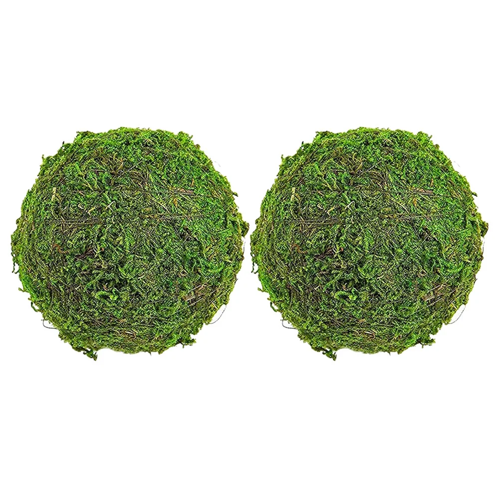 

2 Pcs Aquarium Moss Ball Decoration Small Artificial Plants Live Balls for Plastic