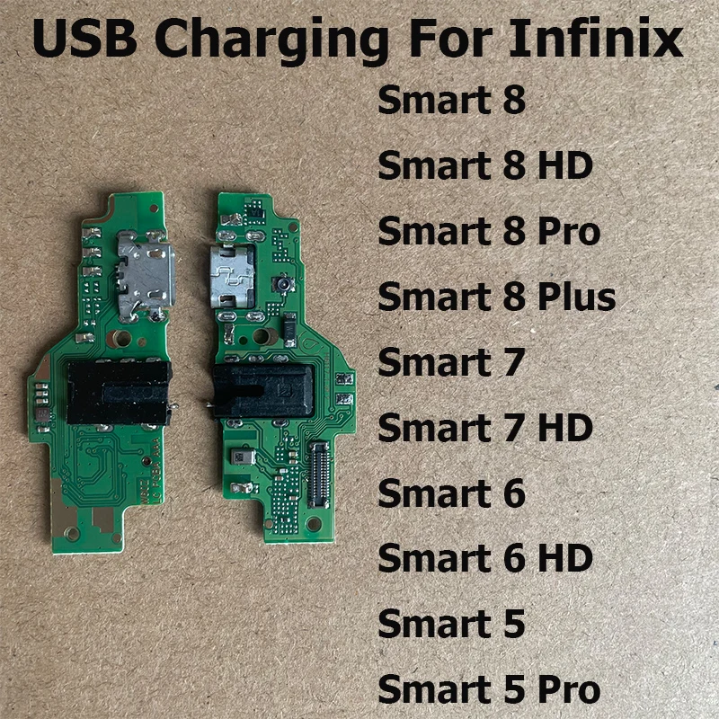 

For Infinix Smart 8 7 6 5 Pro Plus HD USB Charging Dock Board PCB Charger Plug Connector Flex Cable