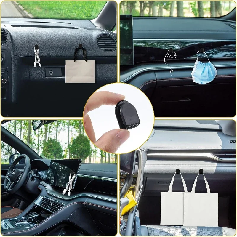 Mini Car Hook Bracket Rear Seat Storage Rack Dashboard Hook Suspension Key Headphones Car Accessories