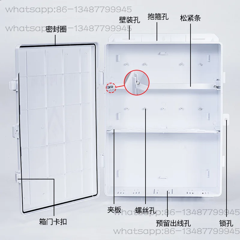 

Plastic Waterproof Box Side Door Weak Current Waterproof Box Camera Indoor and Outdoor Equipment Switch Rainproof