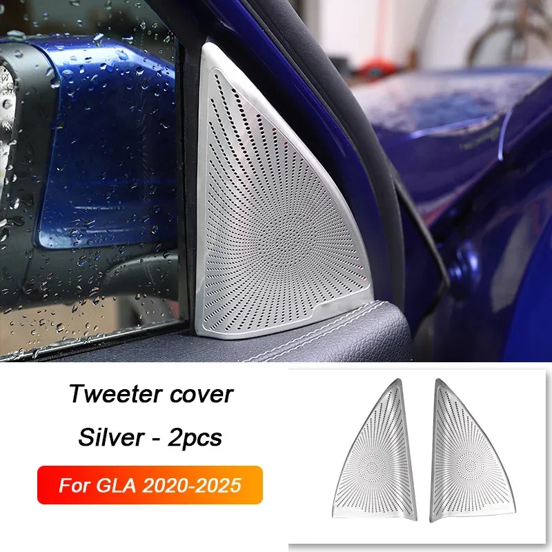 

For Mercedes Benz GLA H247 2020 2021 2022 2023 2024 2025, Car Dashboard Tweeter Horn Cover Trunk Door Audio A-pillar Speaker