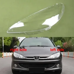 For Peugeot 206 2004 2005 2006 2007 2008 Headlamp Cover Transparent Lampshade Headlight Shell Lamp Shade Lens Plexiglass