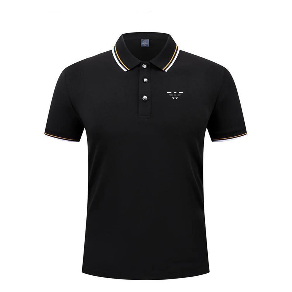2026 Neues Herren-Streifen-Poloshirt mit Kurzen Ärmeln aus Weichem, Bequemem Stoff für Casual Sport Sommer Mode Top T-Shirt