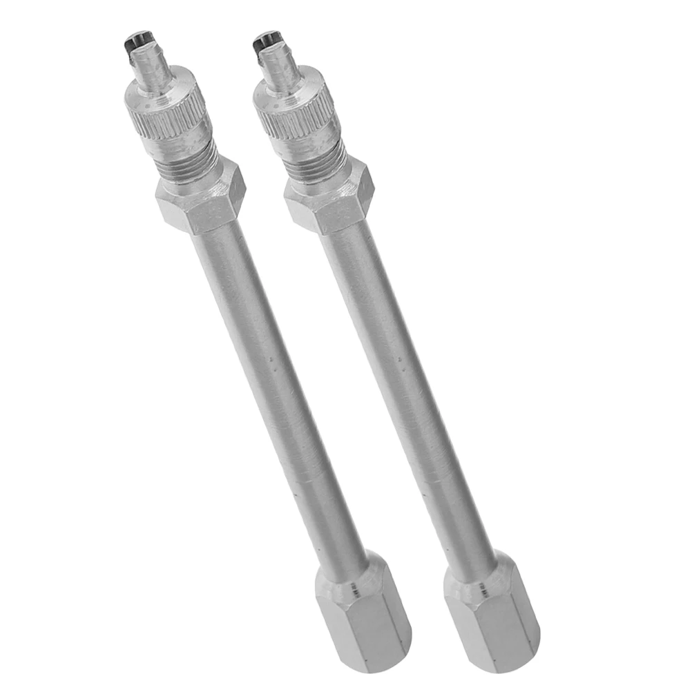 

2pcs Tire Valve Extenders Metal Stem Extension Rod for Cars Trucks Efficient Inflation Wide Compatibility Bronze RV Extensions
