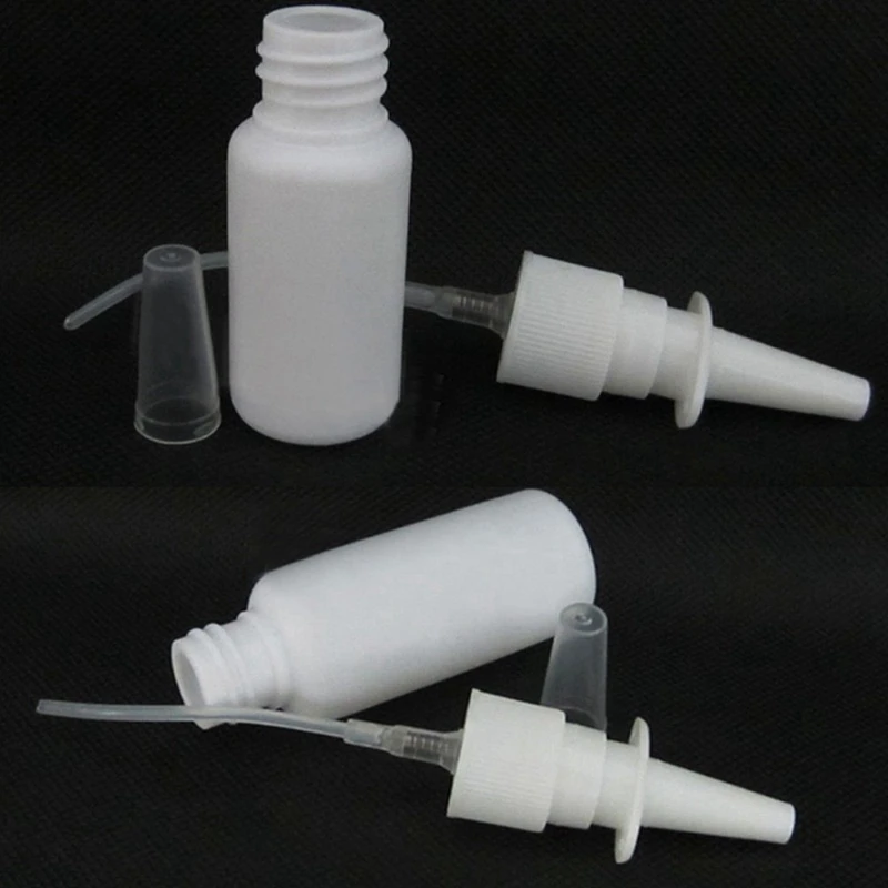 10Pcs 10Ml Spray Bottle Refillable Plastic Mist Nose Nasal Sprayer