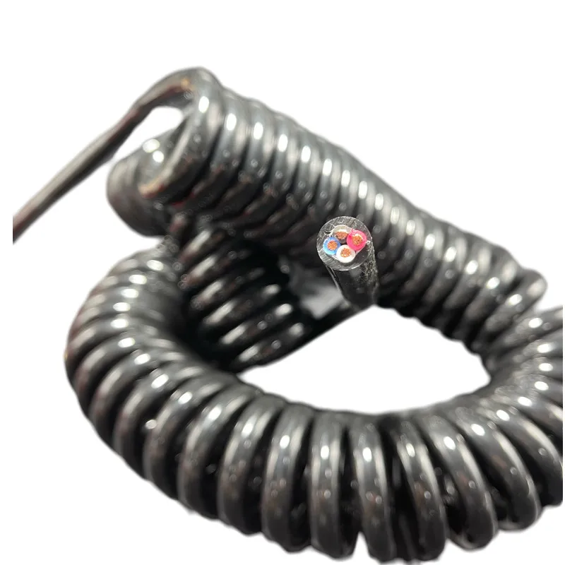 Imagem -04 - Esticar pu Primavera Fio do Cabo Fio Telescópico Espiral Core 18 17 15 13 11 Awg 10 m