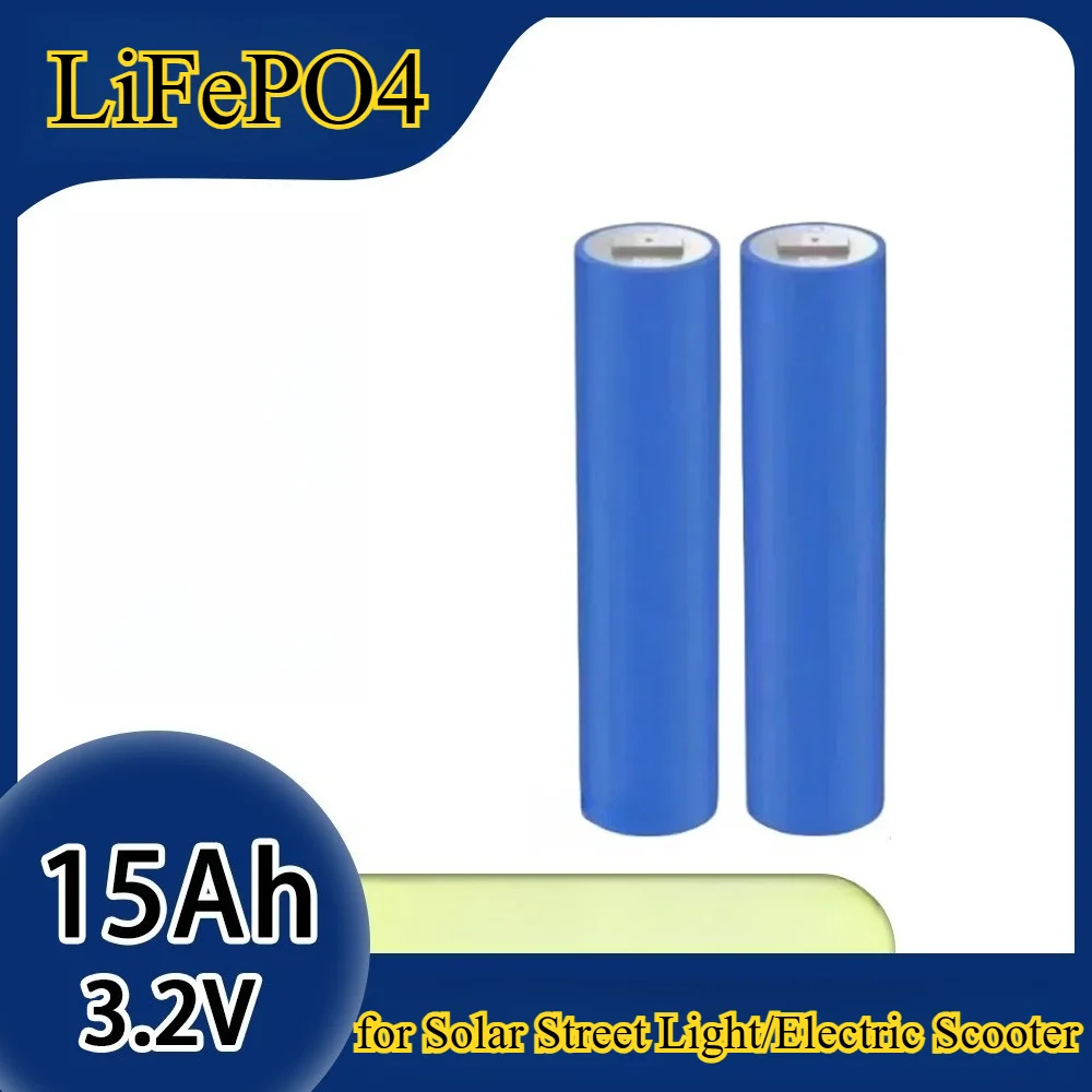 

3,2 В 15 Ач LiFePO4 цилиндрический алюминиевый корпус аккумулятор для солнечного уличного фонаря/электрического скутера, наружная мощность, высокая скорость разряда