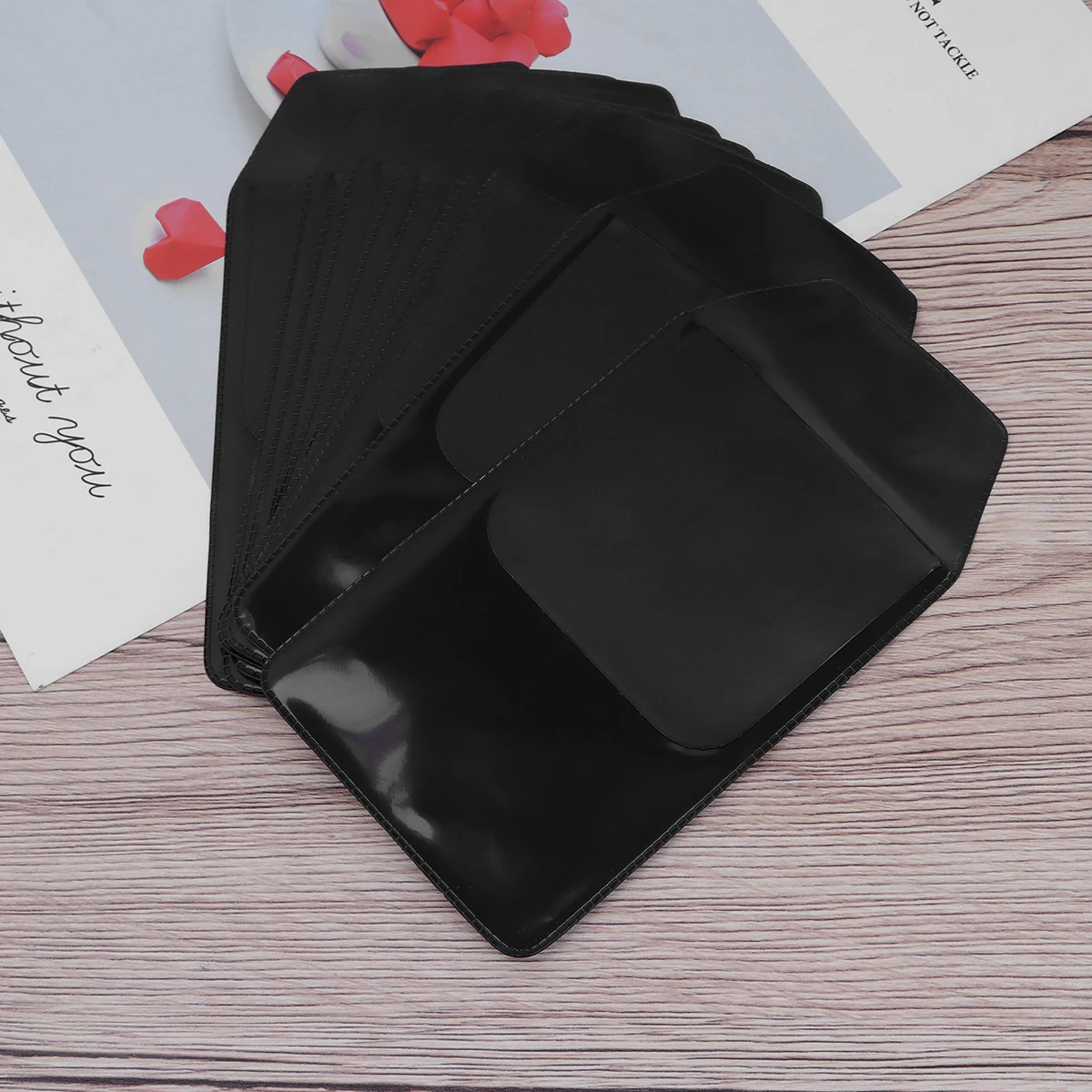 10 قطعة بولي كلوريد الفينيل مقاوم للماء القلم حامي مانعة للتسرب حقيبة أقلام رصاص مكافحة ارتداء مقاومة للخدش متعددة الاستخدام لمكتب القرطاسية المدرسية