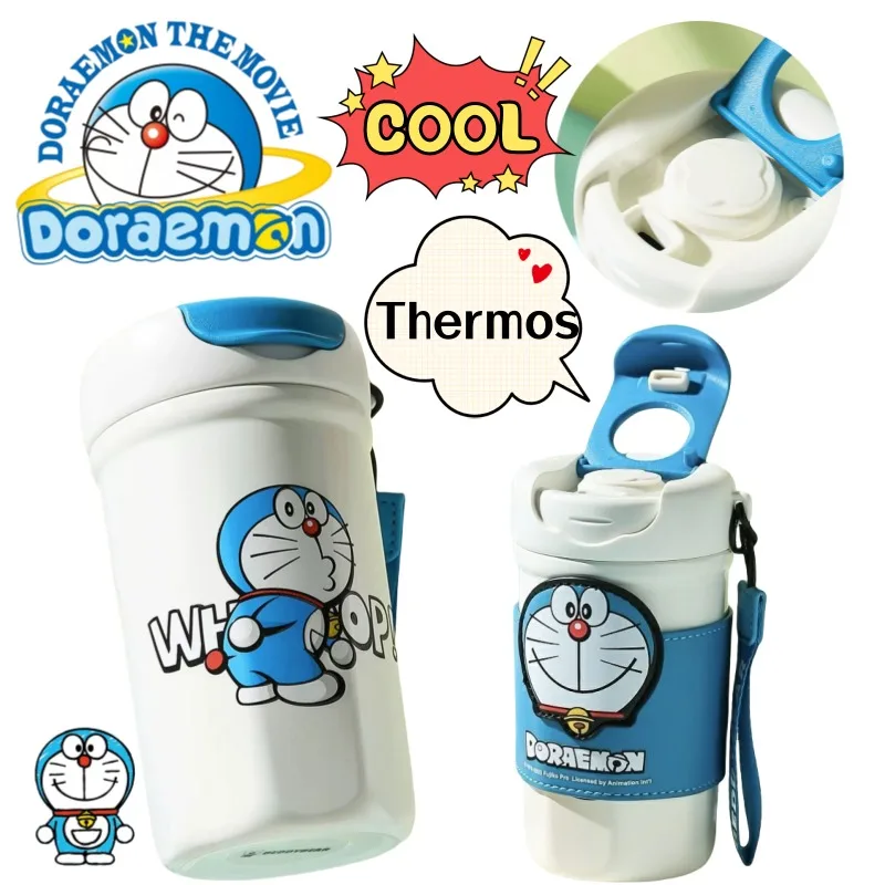 

Doraemon high-value new creative student thermos cup cartoon cute couple stainless steel coffee cup outdoor car accompanying cup