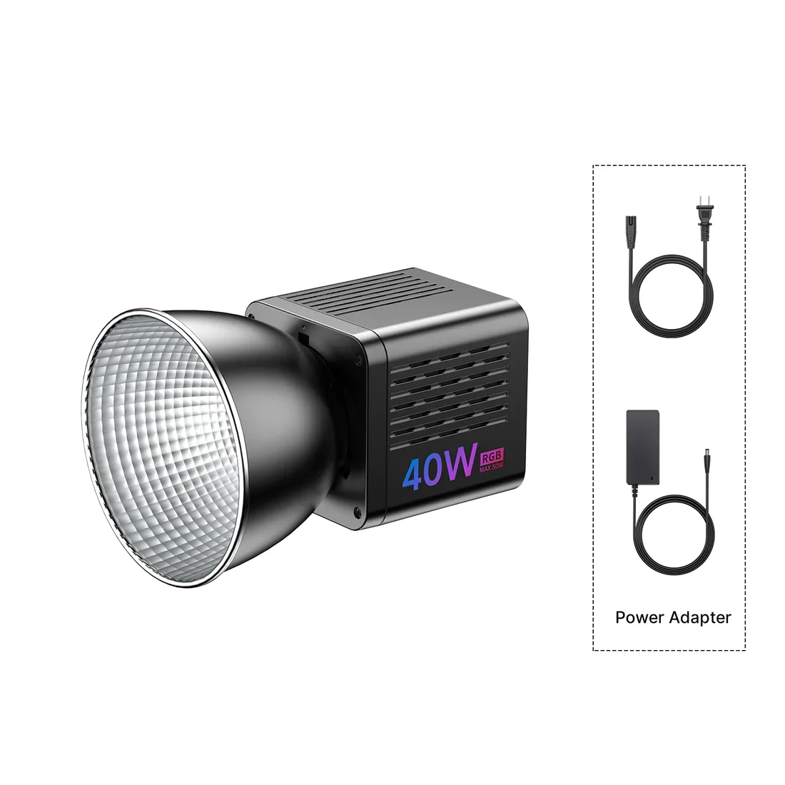 Ulanzi L024 40W RGB Video Light 2500-6500K Bi-color 0-359° RGB COB