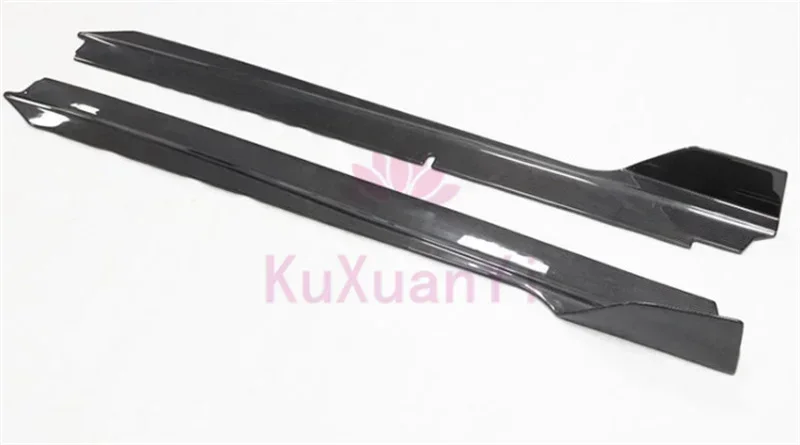 V Style Dry Full Glossy Carbon Fiber Side Skirts For Lambo Huracan LP580 LP610 boykit2014-2018