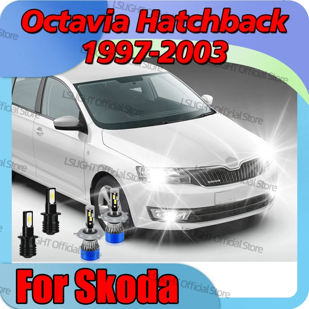 

2/4x Two Sided 3570 CSP Headlights 6000K Fog Lamp Bulbs 12V For Skoda Octavia Hatchback 1997-2003 1998 1999 2000 2001 2002
