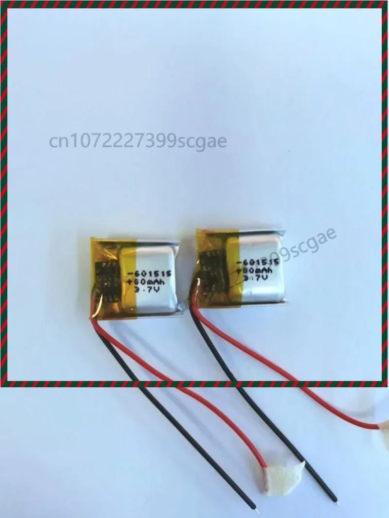 Mini 601515 80mAh 3.7V Lithium Polymer Battery for Bluetooth Earbuds, Micro Devices and Smart Wearables