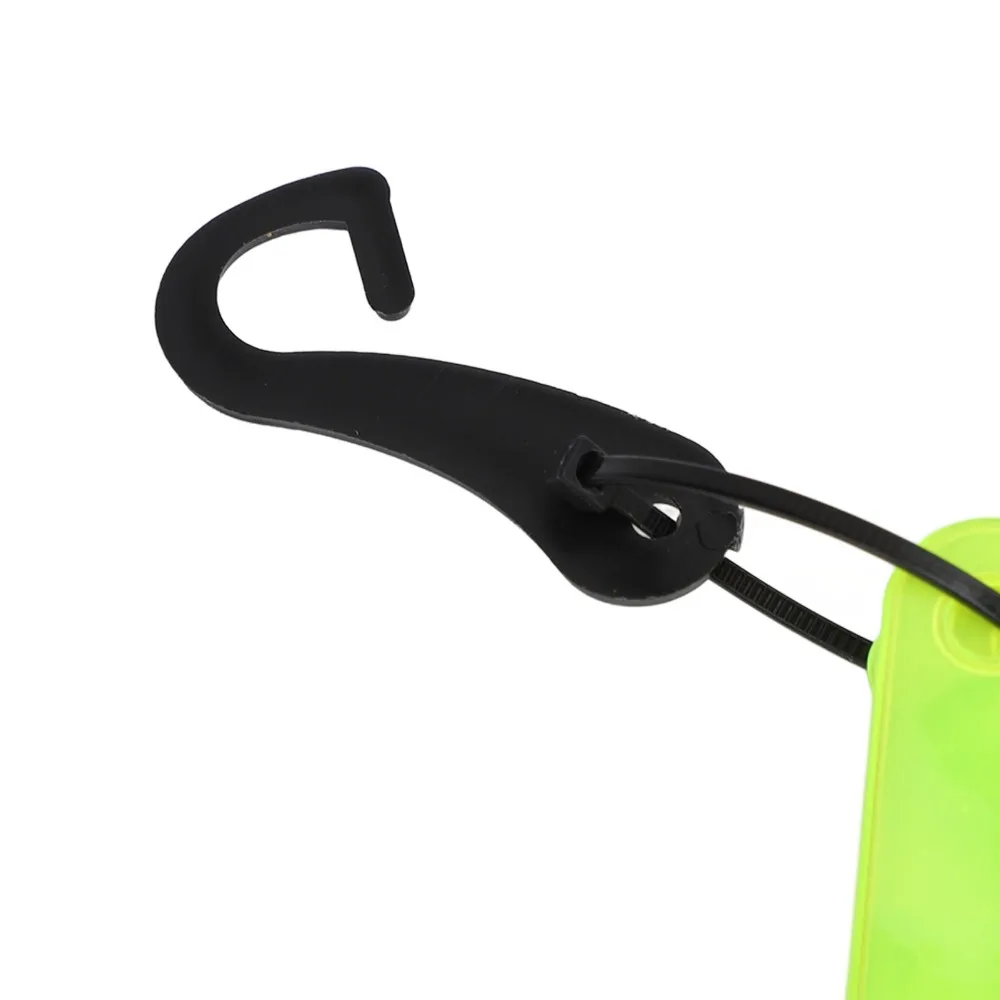 12PCS Durable Fluorescent Reflective Trail Markers PVC Iron Clips Tracking Marks Clip On Trail Markers for Running