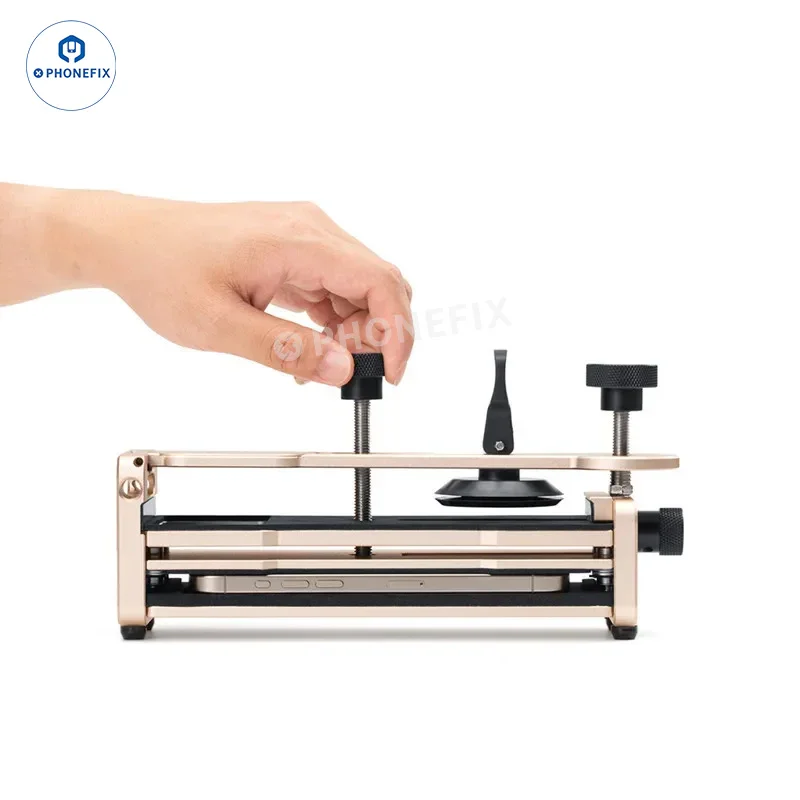 REFOX RS51 Phone Opener Pressing 2-in-1 Clamp Fixture for iPhone 6-17 Pro Max Android LCD Screen Back Cover Glass Disassembly