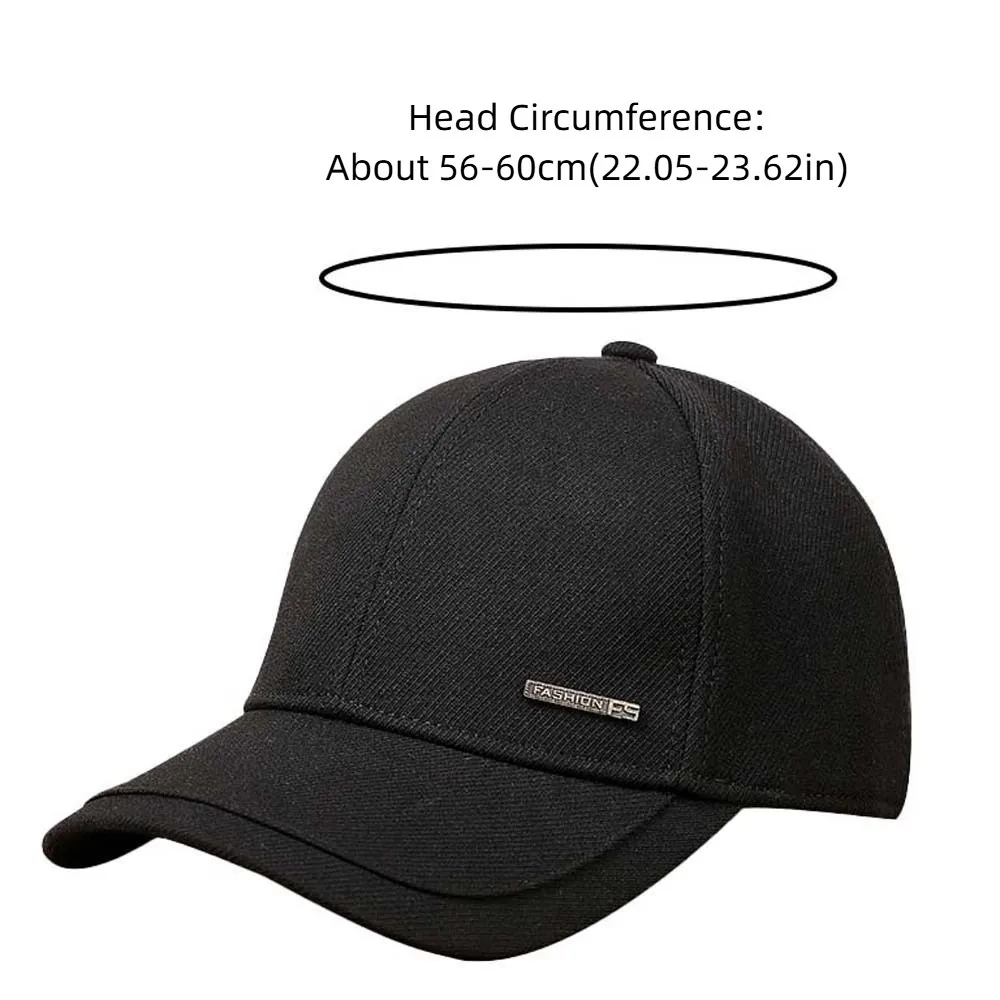 Adjustable Solid Color Baseball Cap Sunscreen Korean Style Men Peaked Hat Cotton Polyester Simple Sunshade Casquette Daily