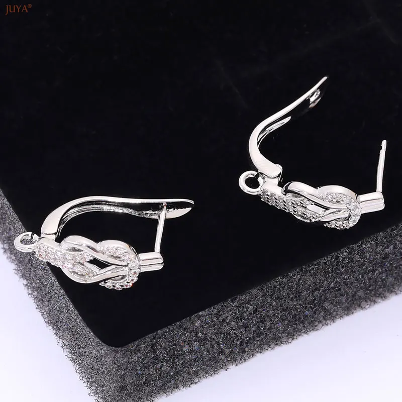 JUYA Multiple Style Earrings Hooks Ear Wire Clasps Fasteners Jewelry Findings Accessories DIY Women Pearl Earring Supplies