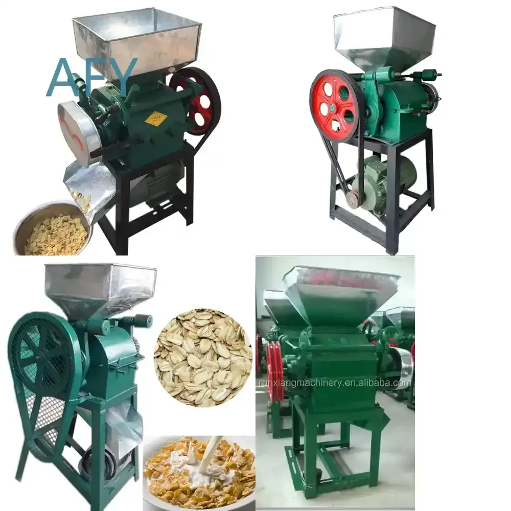 Small Household Wheat Oat Corn Flake Making Machine for Home Use for Breakfast Cereal Maker for Food Processing Equipment for