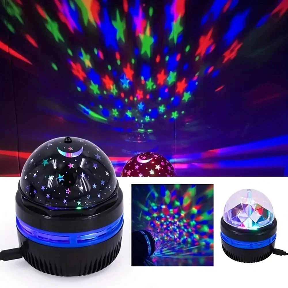 LED Starry Night Light Projector Portable USB Table Lamp Gaming Room Home Theater Ceiling Atmosphere Lamp For Bedroom Decoration