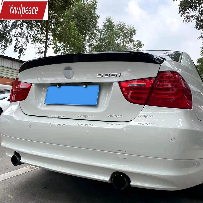 

For BMW 3 Series E90 2005-2011 Spoiler M3 320i 320li 325li 328i ABS plastic Unpainted color Rear Trunk Lip Wing