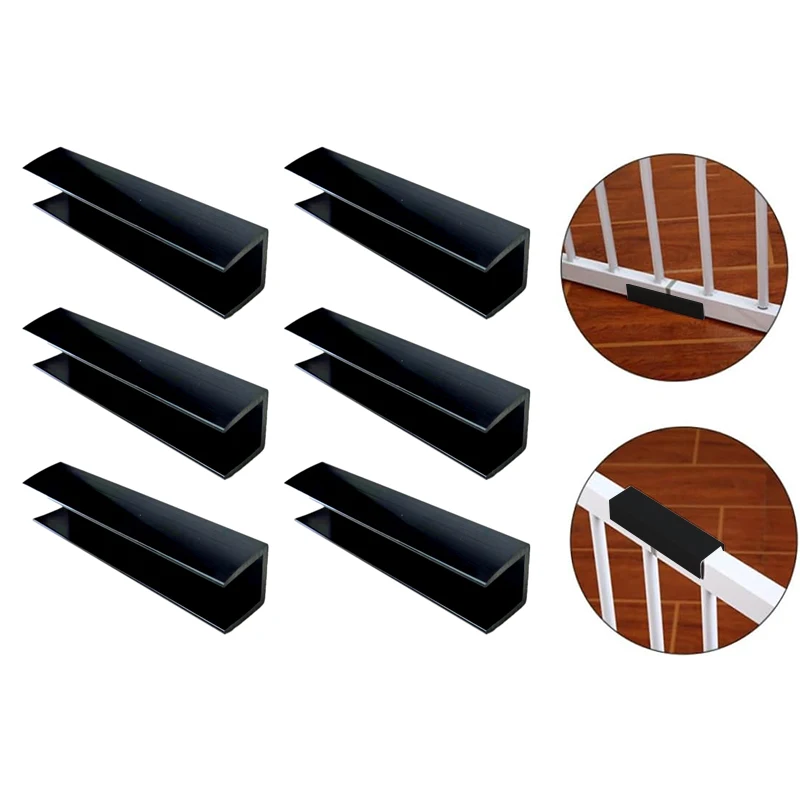 6 Pcs Safety Door Reinforcement Slot Baby Gate Dog Groove Gates Pet Supplies PVC Dog Gate Reinforcement Fence Reinforcement