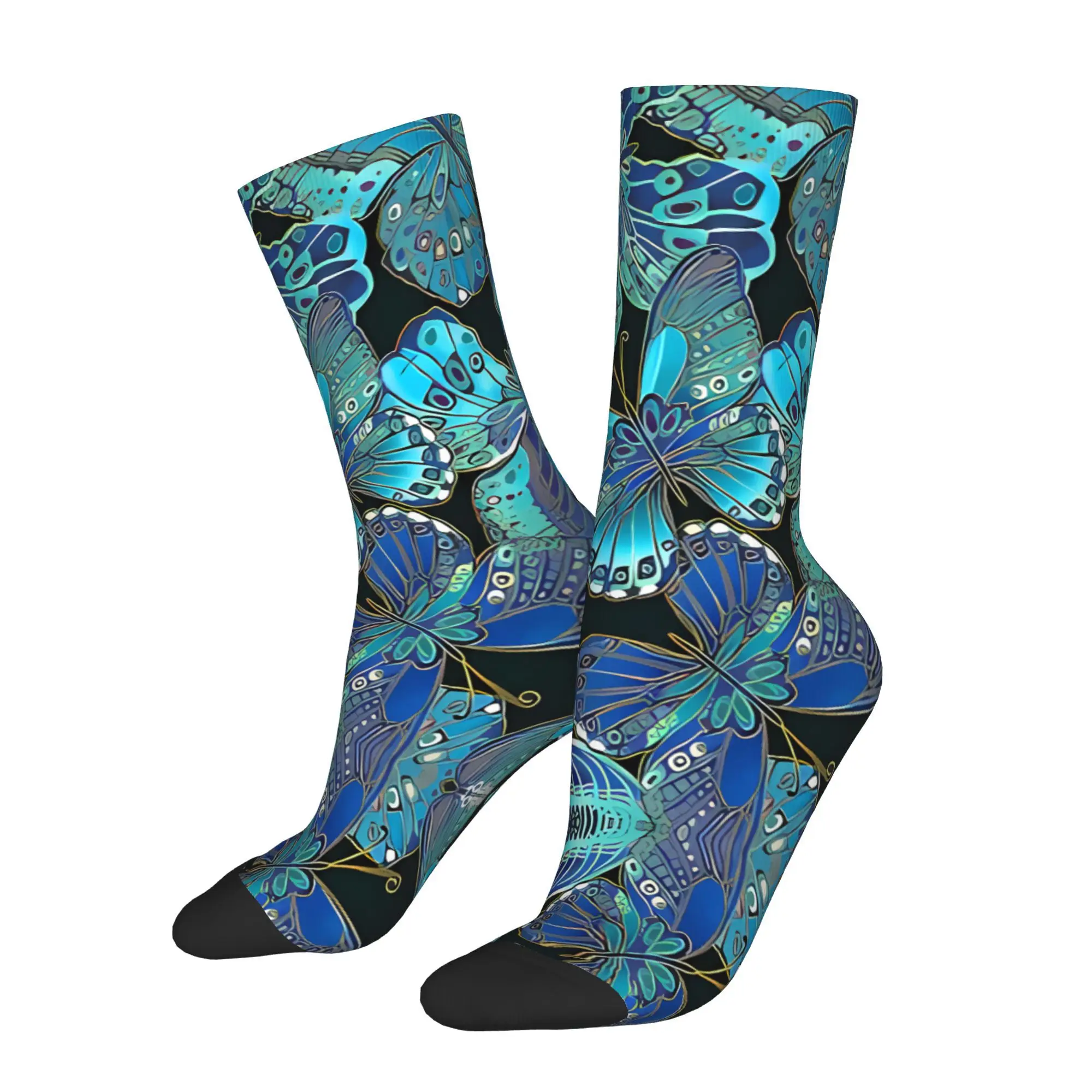

Butterfly Crowded Sock Printed Man Polyester