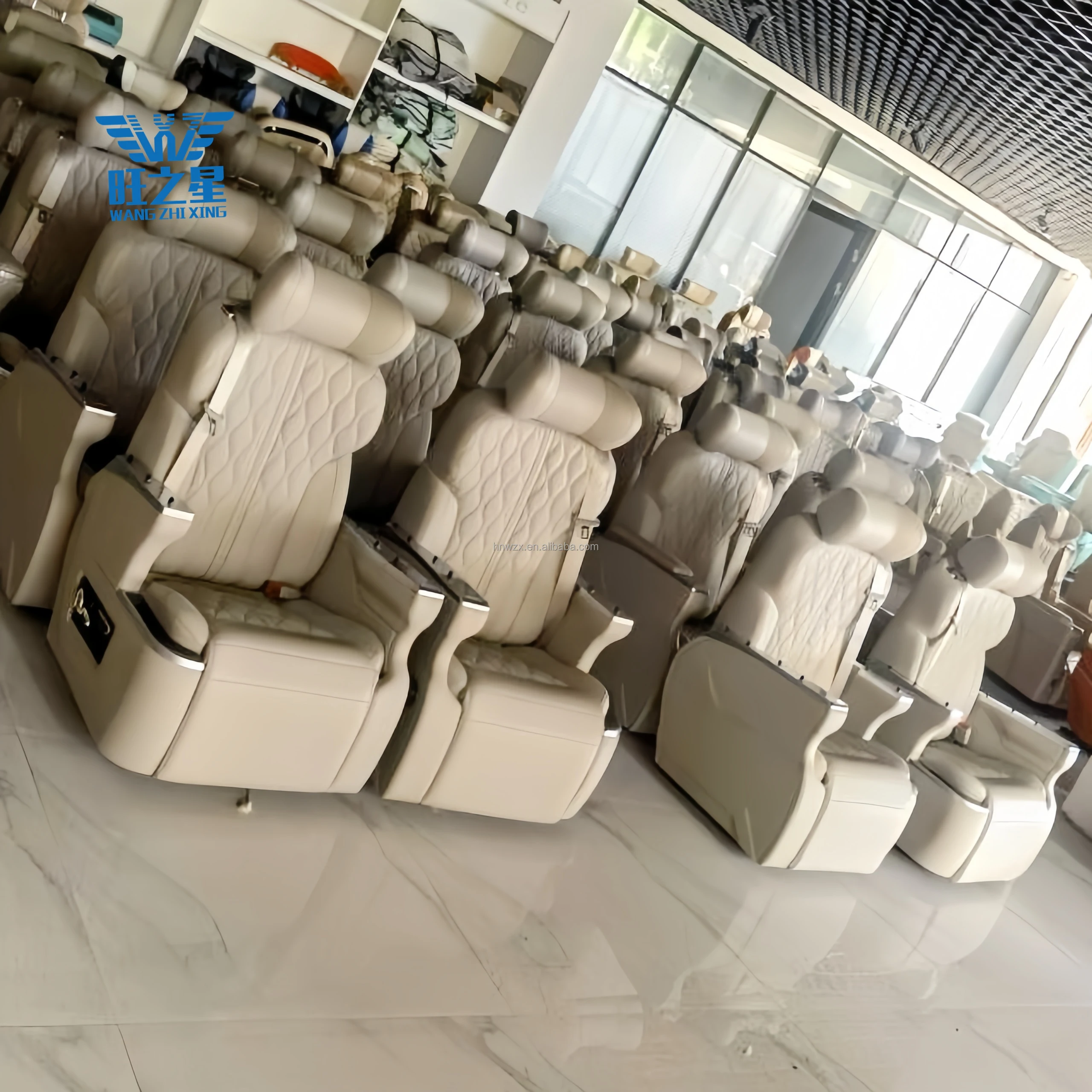 RV Swivel Seat,Luxury Electric Modified Car Seats forToyota Gaia V-Class VIP Van Leather Interior Accessories