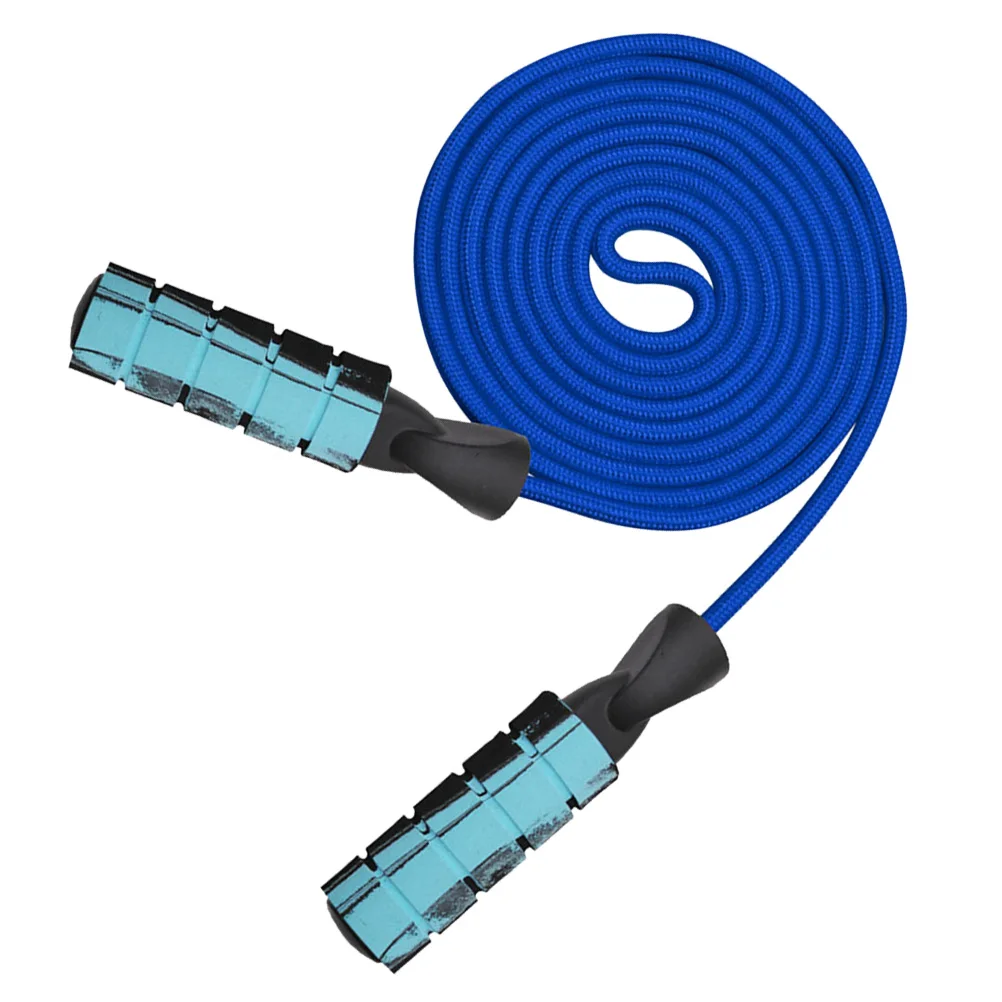 حبل الطفر المرجح 8 مم مقابض تحمل مزدوجة رمادية لتمارين القلب Mma صالة الألعاب الرياضية المنزلية والتدريبات الخارجية للطلاب البالغين