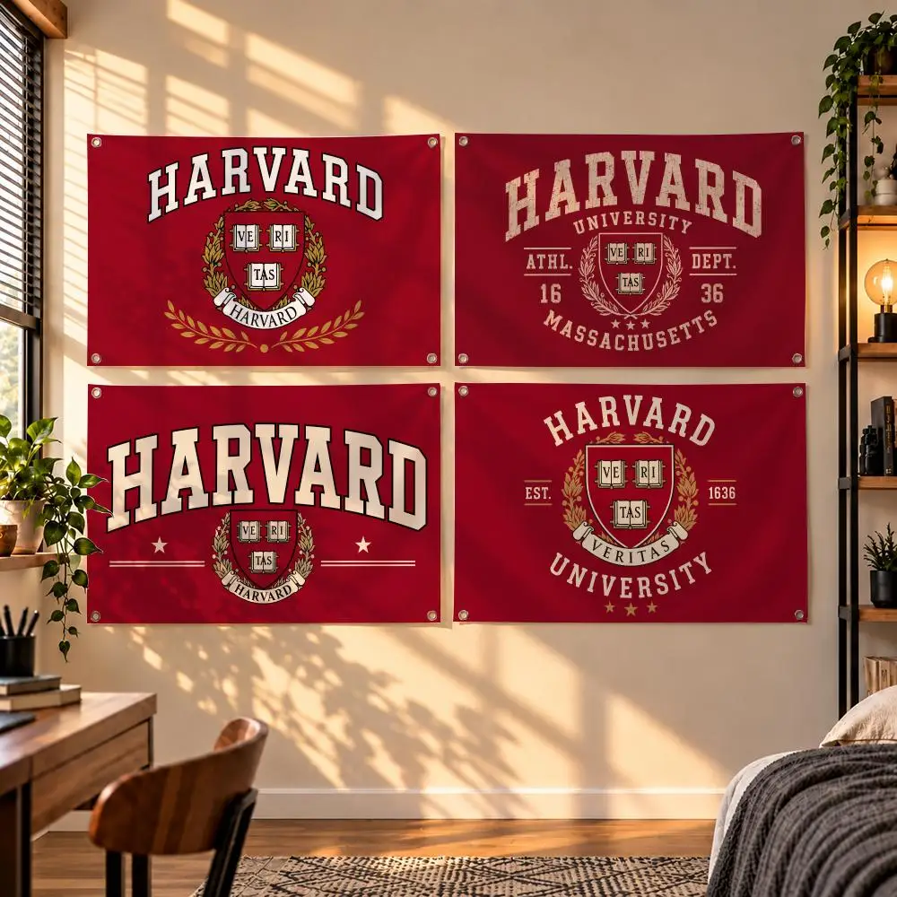 Prestigious American Academic Institution Harvard University Flags Indoor Outdoor Wall Hanging Flag Decor Banner Wall Decor