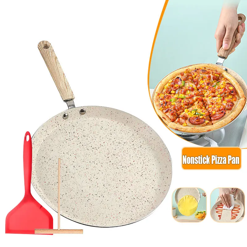 Thickened Crepe Pan Nonstick Pancake Griddle Pan Steak Omelette Cooking Breakfast Maker Induction Gas Cooker Easy Clean Bakeware