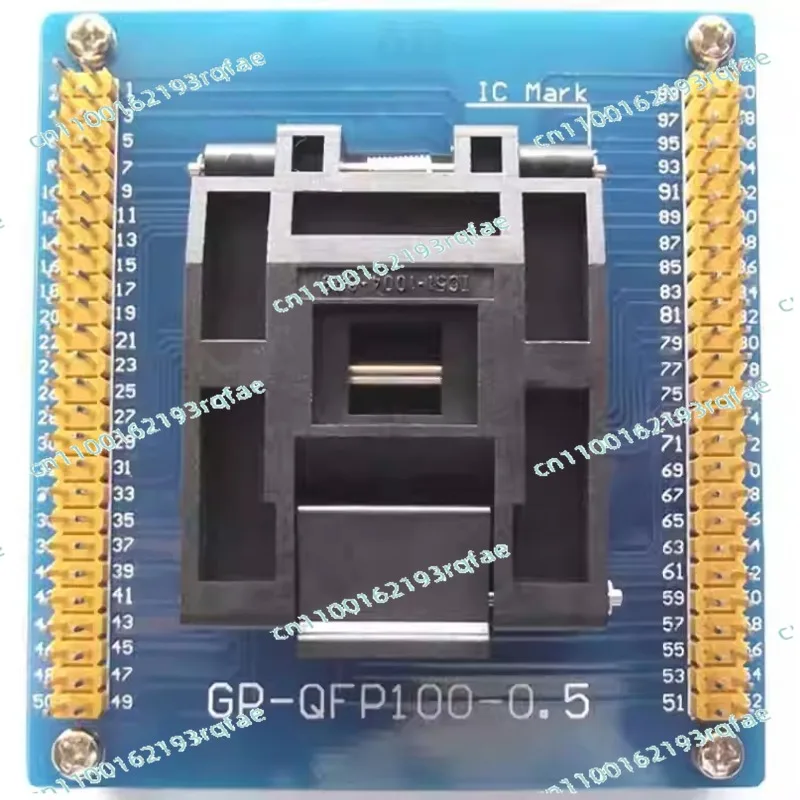 Programming Socket 0.5mm GP-QFP100-0.5 IC51-1004-809-23 Test Seat QFP100 TQFP100 LQFP100