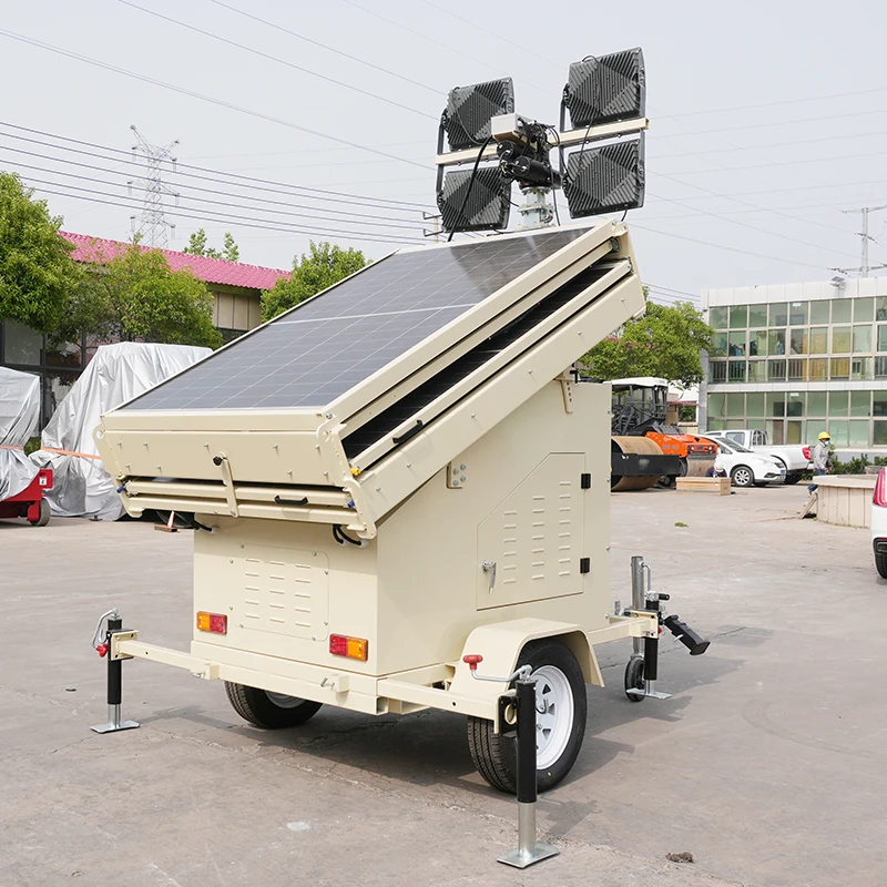 Outdoor Wind Power Solar Light Tower Mobile and Efficient Lighting Solution