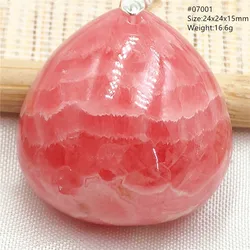 Natural Rose Rhodochrosite Pendant Heart Rhodochrosite Love Pendant Necklace Women Rare Rose Necklace AAAAA
