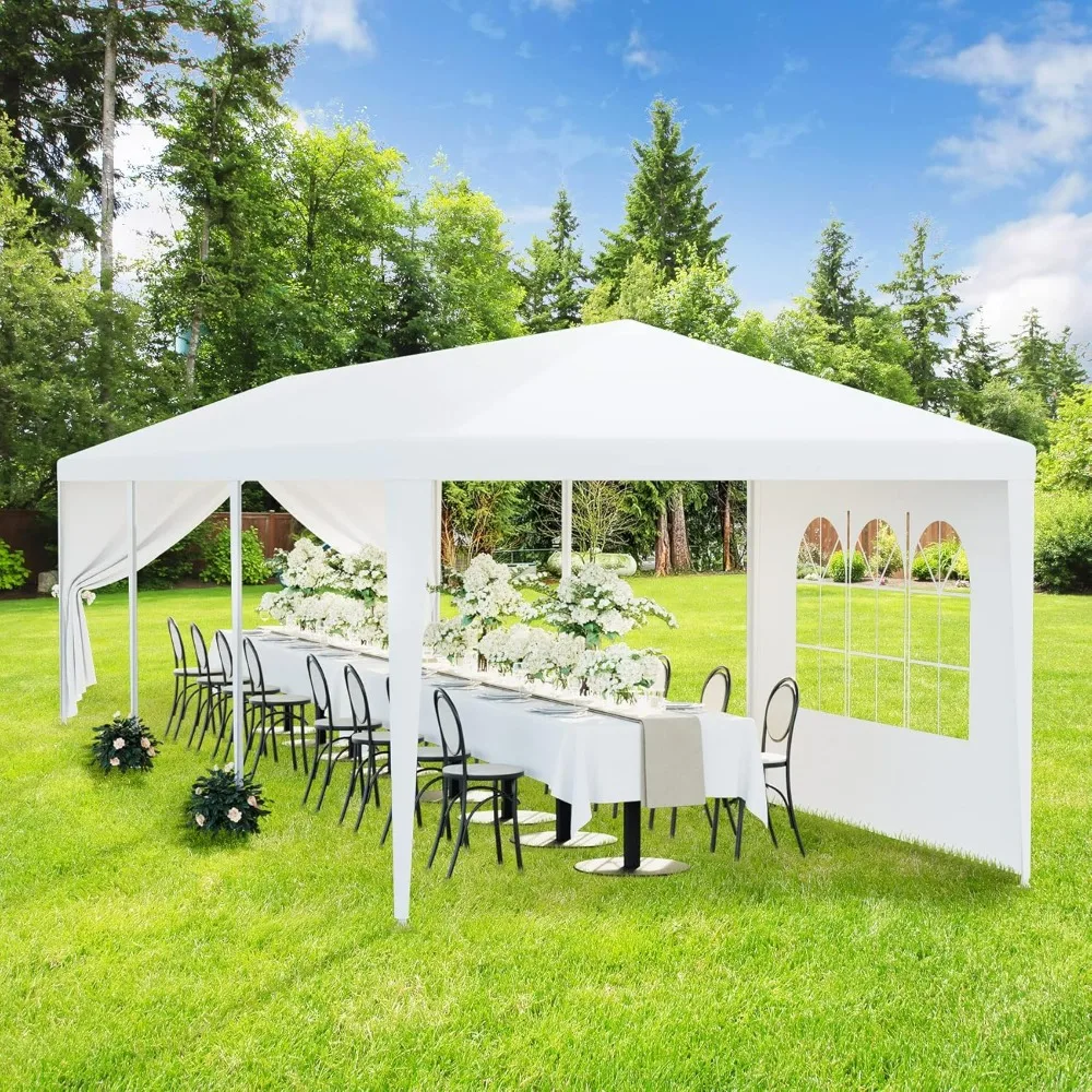 Outdoor Canopy, Tent Patio Camping Gazebo Shelter Pavilion Cater Party Wedding BBQ Events Tent with Removable Sidewalls, Canopy