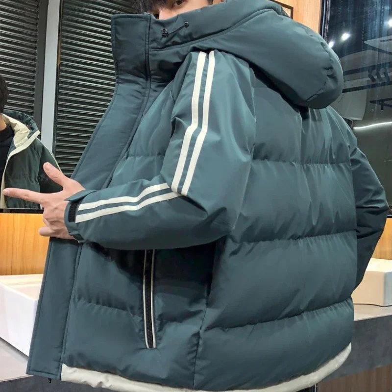 เสื้อโค้ทขนเป็ดหนานุ่มสำหรับผู้ชาย ดีไซน์หรูหรา สไตล์ลำลอง ลดราคา เสื้อแจ็คเก็ตมีฮู้ดเท่ๆ ราคาถูก จัดส่งเร็ว ทนความหนาว