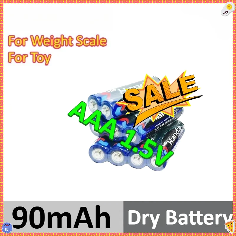 

60pcs Disposable Carbon Zinc Manganese Dry Battery Suitable For Weight Scale For Toy 90mAh AAA 1.5V