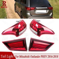 Enquêter arrière à LED pour Mitsubishi Outlander PHEV, feu de freinage, pare-chocs, lumière iodée, signal de voiture, 2016, 2017, 2018, 2019, 2020, 2021