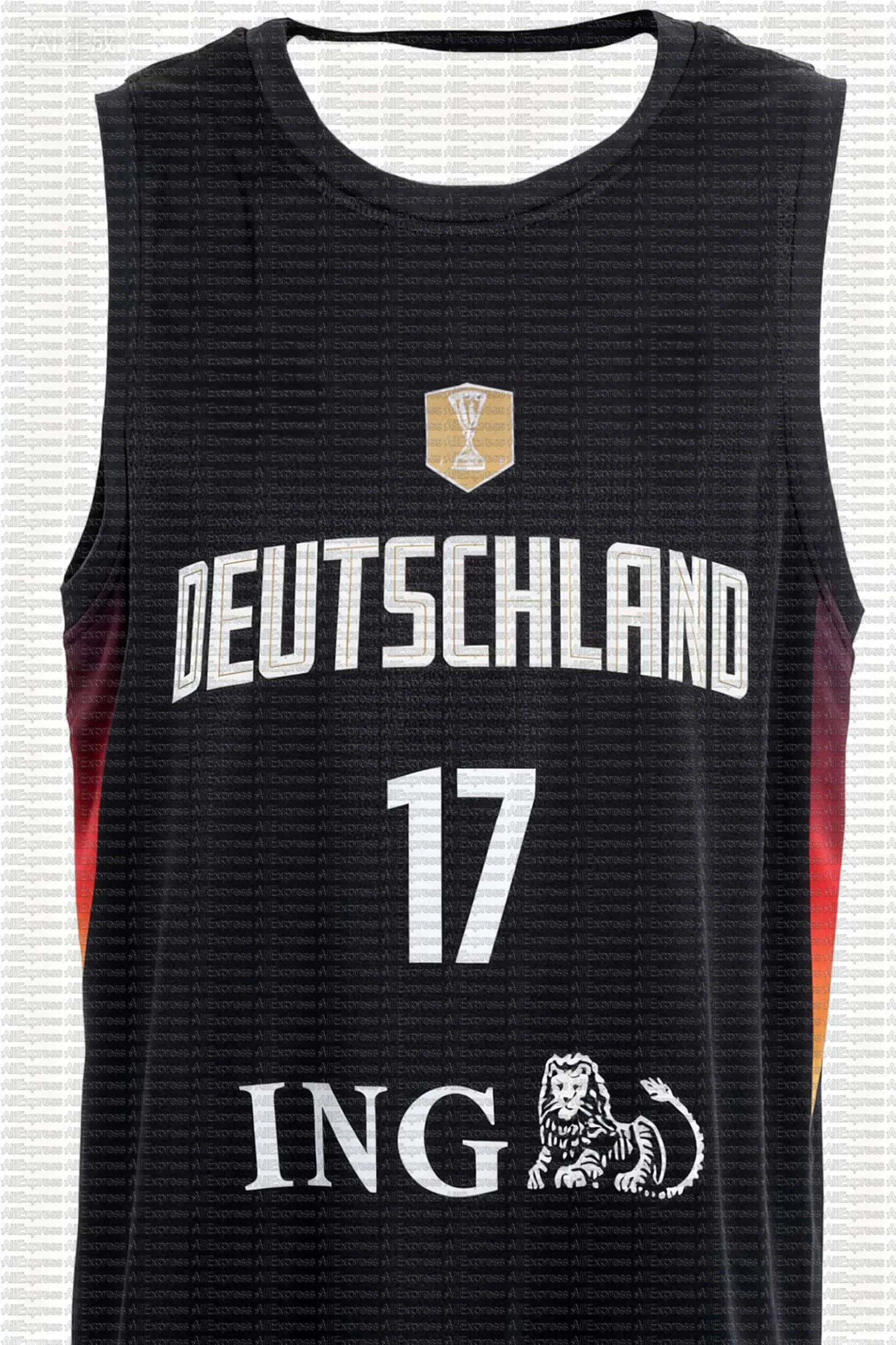 2024-25 الدوري الألماني ألمانيا كرة السلة في الهواء الطلق جيرسي أبطال الطبعة # 4 # 17 المنتخب الوطني - مقاسات البالغين والأطفال متوفرة