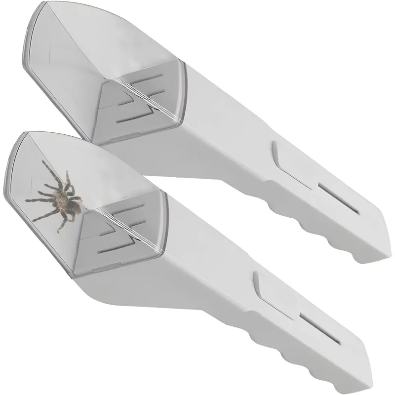 

2 Pcs Portable Humanized Insect Observer with Clear Window, Contactless Bug Catching Container for Nature Exploration (White)