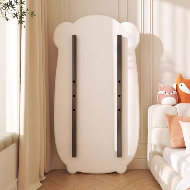 Cream style full-length dressing mirror Cute high-end interior minimalist large mirror Nordic elegant rétroviseurs de plancher
