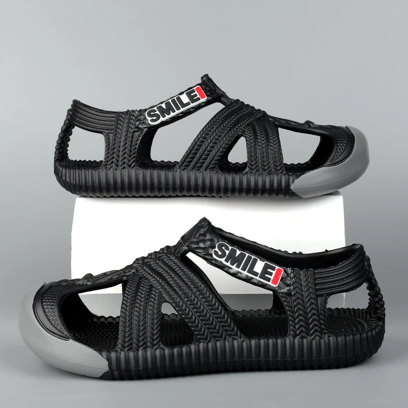 

Male Massage Slippers Outdoor Beach Sandals Lightweight Breathable Couple's Hollow out EVA Grass Shoes Comfortable Soft Non-slip